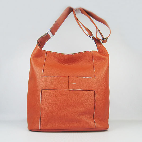 Knockoff Hermes Good News H Women Shoulder Bag Orange H2801 - Click Image to Close